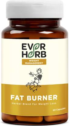 EverHerb Fat Burner - Natural Herbal Blend - Accelerates Calorie Burning - Bottle Of 60