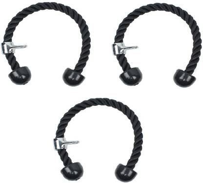 vyas Training Strength Bodybuilding Exercise Double Handle Triceps Rope Bar(pack of 3) Triceps Bar