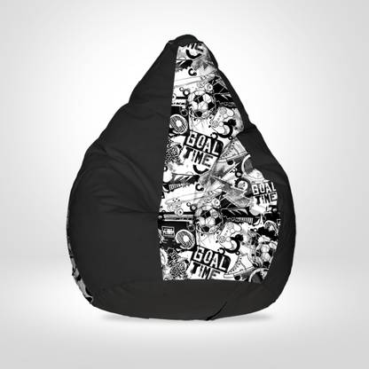 SPACEX XXXL Digital Printed Teardrop Bean Bag  With Bean Filling