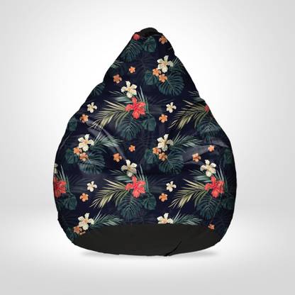 SPACEX XXXL Digital Printed Teardrop Bean Bag  With Bean Filling