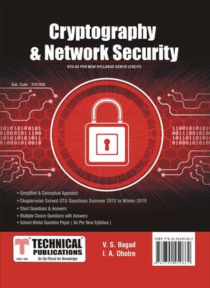 Cryptography and Network security for GTU 18 Course (VI - IT - 3161606)