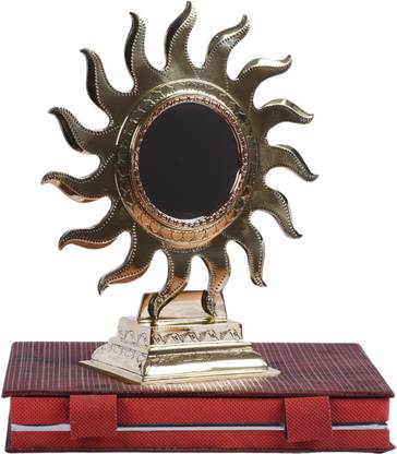 KAIRALI HANDICRAFTS Metal Mirror - SUN Model