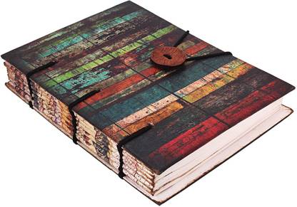 CRAFT CLUB Vintage stripes print in special binding notebook Regular Journal Unruled 144 Pages