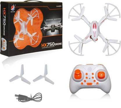 X ZINI HX750 Drone 2.4 Ghz 6 Channel Remote Control Quadcopter Without Camera for Kids (White- Colors May Vary)