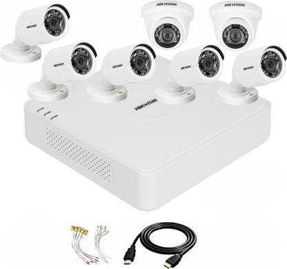 HIKVISION 8 Channal TURBO HD DVR 1080p 1Pcs,Outdoor Camera 2 MP 5Pcs,Indoor Camera 2 MP 2Pcs,HDMI cable 1Pcs,Bnc & Dc connectors,combo set Security Camera