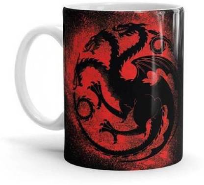 Sky Dot game of thrones targaryen splatter Multicolor Coffee Ceramic Coffee Mug
