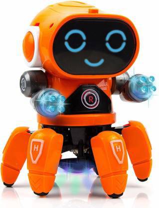 fizz Bot Robot with Music, 7 Colour Disco Lighting