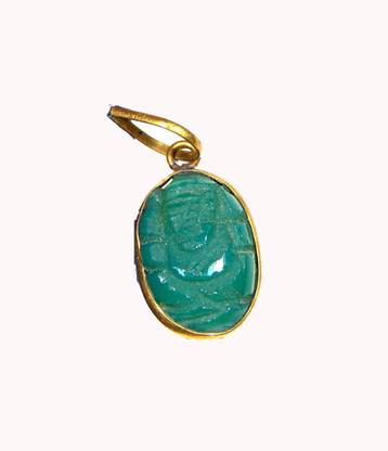 Urancia Ganapati Panna Ganesh Emerald for Pendant Stone Pendant