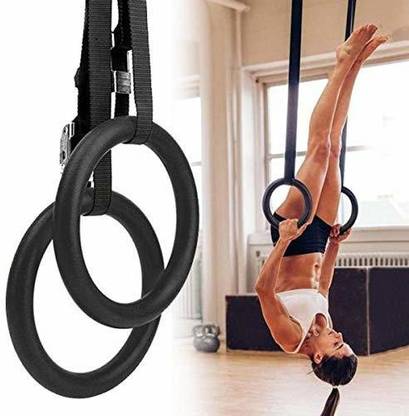Fitness Scout Gymnastic Rings with Heavy Duty Adjustable Straps for Gym, Home, Cross fit Pilates Ring