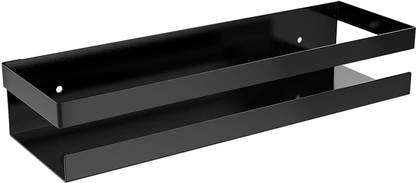 APPUCOCO BATH-Shelf Black Iron Wall Shelf