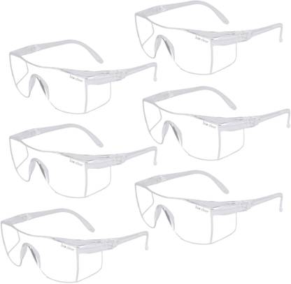 bio clear 6 safety wrap around Eye safety goggles full cover Laboratory, Wood-working, Power Tool  Safety Goggle
