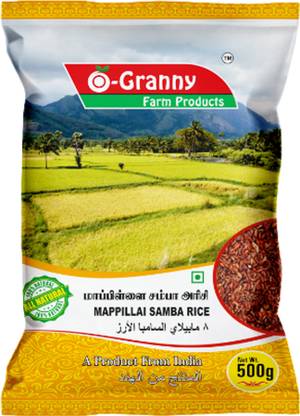 Ogranny Farm Products Red Mapillai Samba Rice