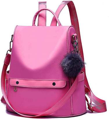 KGN Stylish School College Backpack Women And Girls Pink Backpack  (Pink, 10 L)