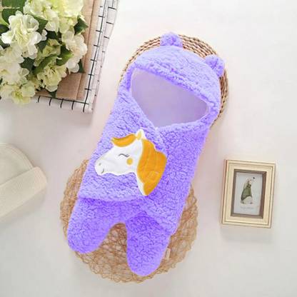 BRANDONN New Born Supersoft Hooded Wearable Designer Sleeping bag for Babies Sleeping Bag