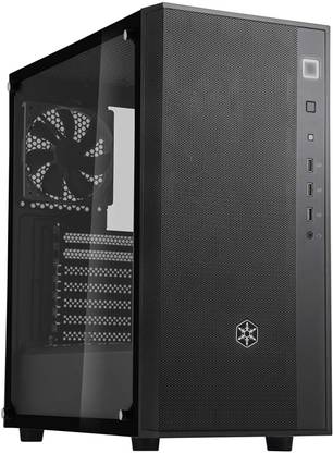 SilverStone FARA R1 Black Mid Tower Cabinet with USB 2.0 and USB 3.0 Ports Compatible with Computer