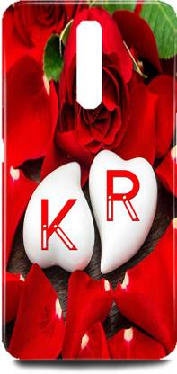 DIKRO Back Cover for POCO X2/MZB8743IN,K Loves R Name,K Name, R Letter, Alphabet,K Love R NAME