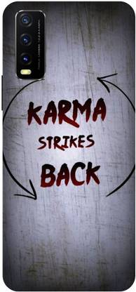 PRINTVEESTA Back Cover for Vivo Y20 Karma Strikes Back Printed Back Cover