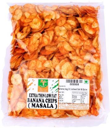 Neelam Foodland EXTRA THIN LOW FAT BANANA CHIPS MASALA Chips