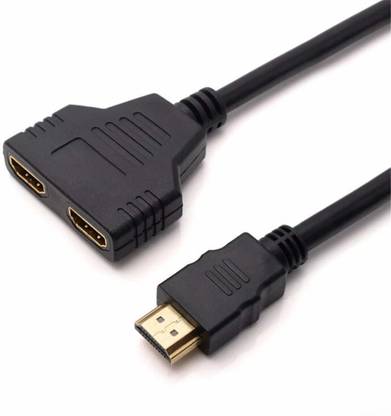 Tobo HDMI Cable 0.3 m HDMI MALE TO DUAL HDMI FEMALE 1 TO 2 WAY HDMI SPLITTER CABLE ADAPTER TD-441H