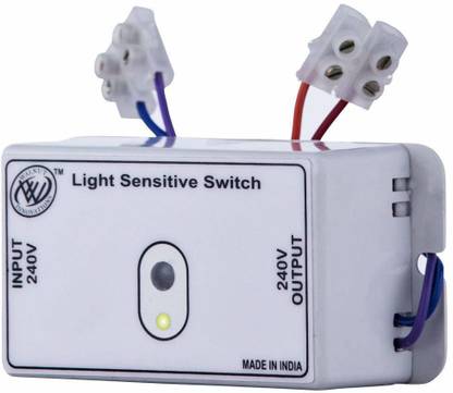 Walnut Innovations Combo of 2 Day Night Switch,Light Sensor Switch,Automatic Light Switch 5 A Motion Sensor Electrical Switch