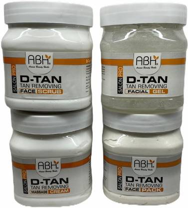 ABH Professional D-TAN Facial Kit Jumbo Cream, Gel, Pack, Scrub