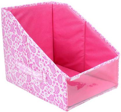 PrettyKrafts Leggings stacker, Organiser for clothes, Leggings, T Shirts Tops storage boxes F1500_R_Pink