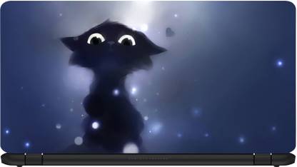 STORESOME judge cat wallpaper Premium vinyl Reusable Laptop Skin Compatible for 15.6 inch