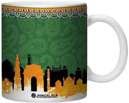 Jhingalala Delhi City Theme Design Printed Gift for Brother, Son, Nephew, Friends, Cousin for Birthday Day (JD1031) Ceramic Coffee Mug