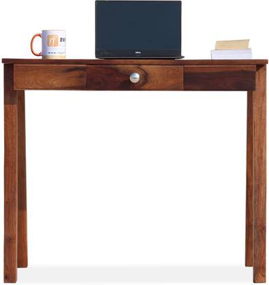 Sheesham Craft Acro Table with 1 drawer,Premium Polish,Smooth Edges,Floor Protector Solid Wood Study Table