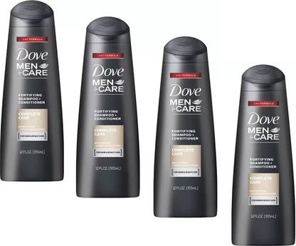 DOVE Complete Care Shampoo For Men 355 Ml *4 Pcs