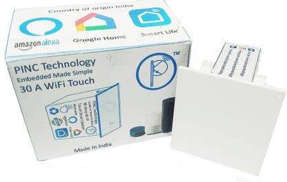 PINC 30 Amp WiFi touch modular smart switch DIY IOT Basic Smart Switch