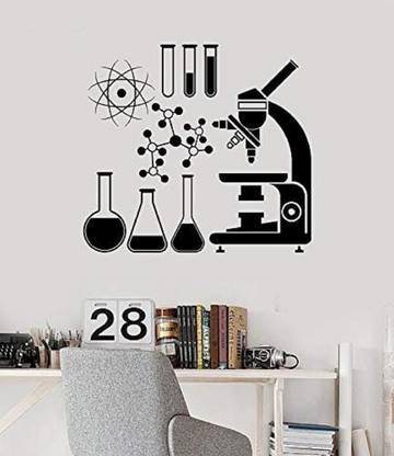 LYOMAN 59 cm labstudy-blk Self Adhesive Sticker