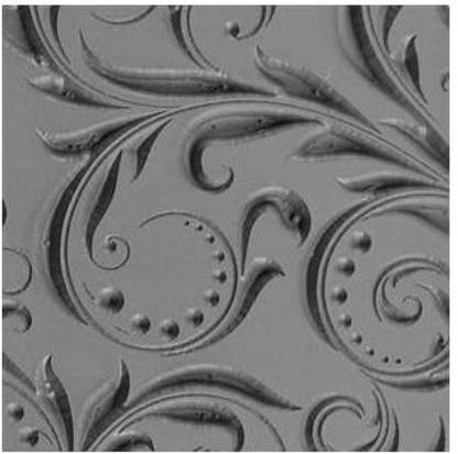 Cool Tools Flexible Texture Tile-Leaves & Dots Embossed-4" X 2"