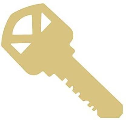 Diverse Woodworking Key Cutout Realtor New Home Owner Door Hanger Unfinished Wood Shape Everyday Decor Mdf Shape Canvas Style 5 (12")