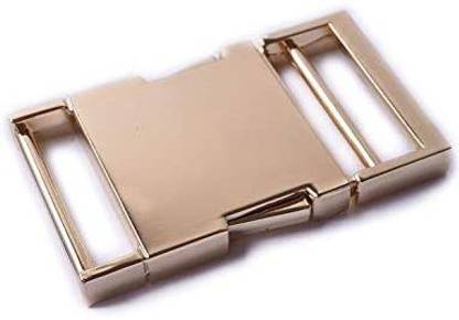 Bobeey 2Pcs 1 1/2" Flat Metal Side Release Buckle For Purses Making,Metal Buckle For Webbing Leathercarft Accessories Bbc35 (Li
