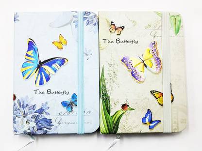 XINGLI Butterfly Pocket-size Diary Yes 240 Pages