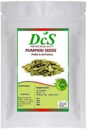 DCS Pumpkin Seeds for Magnesium | Omega 3 Fatty Acid | Protin | Fiber | Calcium | Zinc (Magaz Sitaphal) Seed Pumpkin Seeds