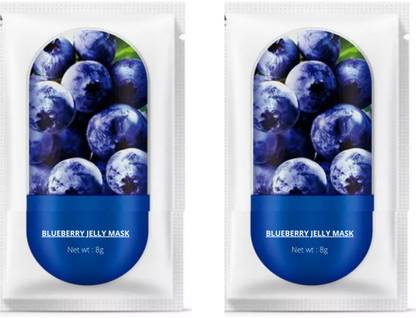 Style Craze Facia Blueberry Jelly Mask Deep Moisturing Mask For Face Hydrating Jelly Face Mask Prevent & Refine Aging facial(2 pcs)