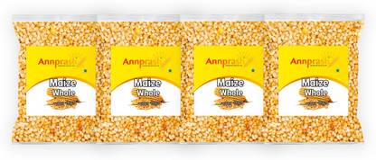 Annprash Premium Quality Maize whole / Maize Sabut - 2kg (500gmx4) Corn