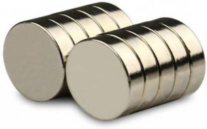 Simo 10mm x 2mm N52 disc Neodymium Magnets pack of 10 Fridge Magnet, Multipurpose Office Magnets Pack of 10