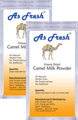 As Fresh Freeze Dried Camel -2x20g-Gluten Free (40,Pack of 2) Milk Powder