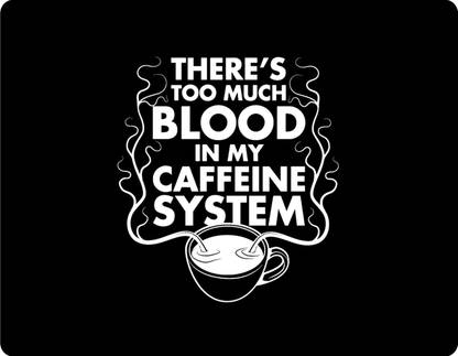 HOMYA Caffeine Beautiful Quotes Design 3D Print High Resolution Mousepad