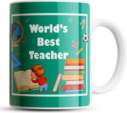 Paperholic Creations World's Best Teacher Teacher, Gift for Teachers by Students, Gift for Madam, Gift for Sir Bone China Coffee Mug