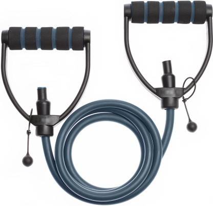 GJSHOP Toning tube single tube ab exerciser plastic handle chest body stretching rope Resistance Tube