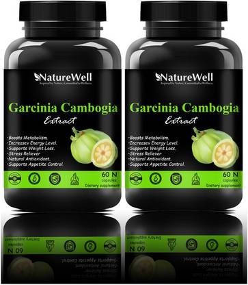 Naturewell 100% Natural & Garcinia Cambogia 70% (HCA) For Fat Burn (120 capsule)
