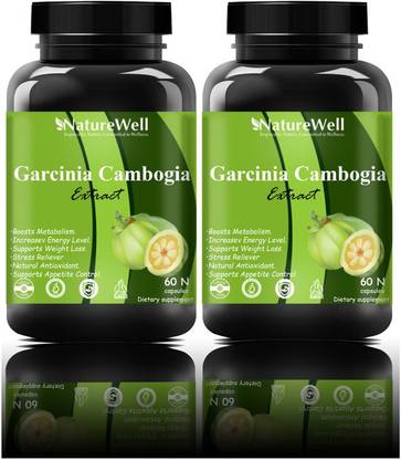 Naturewell Garcinia Cambogia 2500mg, Fat Burner & Weight Loss (120 capsule)
