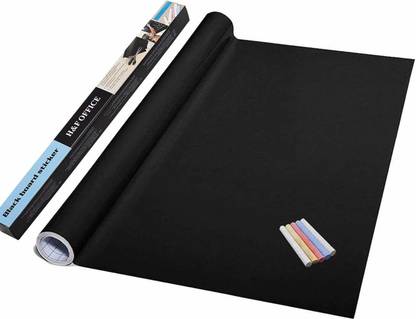 Hidelliya 200 cm Wall Sticker Removable Decal Chalkboard with 5 Chalks Self Adhesive Sticker
