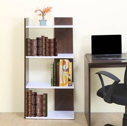 MAHIMART AND HANDICRAFTS Beautiful Bookshelf With Dual Colur Engineered Wood Open Book Shelf