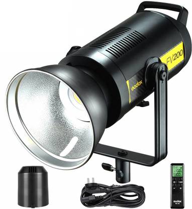 GODOX FV200 LED Flash Light 5600K±200K 1/8000s HSS 2.4G Wireless X System CRI 96+ TCLI 97+ Bowens Mount with Remote Control 74000 lx Camera LED Light