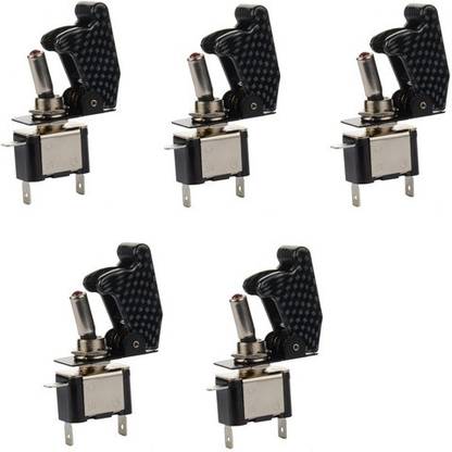 MODAXE 5 Carbon Fiber Switches 5 Car Dash Switch Panel